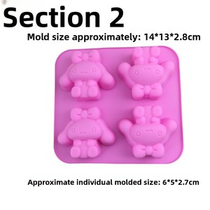 Stampo in silicone alimentare per bambini, a forma di orsetto dei cartoni animati, per caramelle gommose, cioccolato, Baozi, torte, budini, gelati e torte al vapore domestiche - Product Image 3