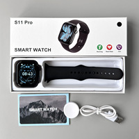 Reloj Inteligente S11 Pro Edición 10.º Aniversario, Pantalla TFT Cuadrada, Contesta Llamadas, Caja de Aleación, Correa de Silicona, Resistente al Agua IP67