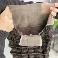 Cheveux humains vierges vietnamiens bruts vendeurs de perruques profondes dentelle frontale vente en gros perruque frontale dentelle HD vague d'eau profonde sans colle