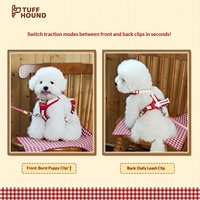 Harnais anti-explosion Tuffhound TF-094 pour petits chiens avec sangle de poitrine [Nouveau produit à la Pet Show] Fabriqué en Chine