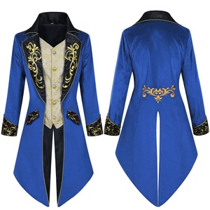 <span class=keywords><strong>Ropa</strong></span> Medieval, Chaqueta Steampunk para <span class=keywords><strong>Hombre</strong></span>, Abrigo Gótico Retro, Chaqueta de Cola de Caballo Vintage Renacentista, Chaqueta <span class=keywords><strong>Victoriana</strong></span> - Product Image 2