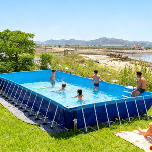 <span class=keywords><strong>Piscina</strong></span> <span class=keywords><strong>Rectangular</strong></span> con Estructura de Acero y PVC Keyubo, 500 cm x 400 cm x 180 cm, <span class=keywords><strong>para</strong></span> Exteriores - Product Image 3
