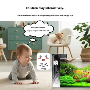 Akuarium Kaca Ultra-putih Ramah Lingkungan, Senyap, untuk Rumah, Meja, Ruang Tamu, Kantor, dengan AI Cerdas, Desain Terbuka, dan Ukuran Kecil. - Product Image 3