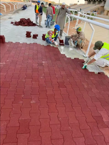 بلاط أرضيات مطاطي عالي الجودة ومتين على شكل عظمة حصان أو كلب - Product Image 6