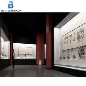 Bảo tàng hiện đại Hiển thị trường Hợp bảo tồn cao cấp lớp Artifact Showcase với LED chiếu sáng Tempered Kính triển lãm tủ - Product Image 5