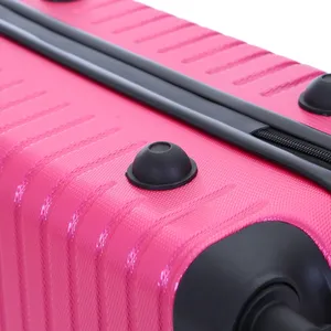 Nuevo equipaje ligero personalizado de gran capacidad clásico 4 ruedas giratorias ABS viaje duro Trolley juegos de equipaje con cerradura