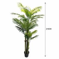 Künstliche Areca-Palme Tropische Palme für Zuhause Büro Hotel Café Villa Balkon Terrasse Garten Veranda Hochzeit Fensterdekoration
