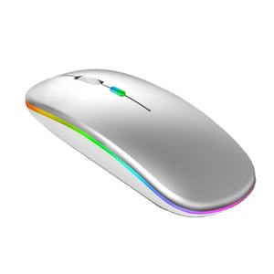 Souris sans fil Bluetooth ultra-fine et rechargeable, mini souris optique sans fil 1600 DPI RGB, adaptée aux ordinateurs portables et PC - Product Image 5