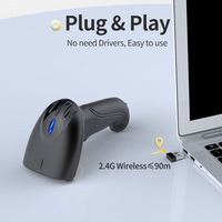 Escáner de Código de Barras Portátil Xincode 2D, Escanea Códigos de Barras, Sensor Inalámbrico de 2.4G, Lector de Códigos QR, para Supermercados y Almacenes, en Venta, Modelo X-9700L