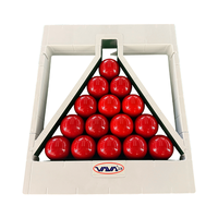 Triangle de billard pliable en plastique de précision, support pour billes de billard, accessoire de table de snooker avec boîte de rangement