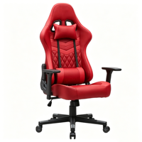 Chaise de jeu ergonomique pivotante en tissu rouge personnalisée pour l'e-sport, prix d'usine, chaise de jeu pour ordinateur, Silla De Juego, Cadeira Gamer