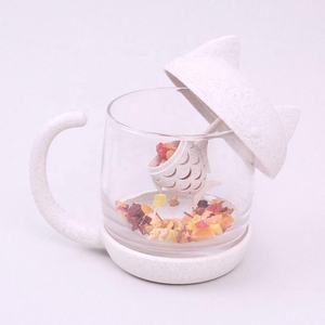 <span class=keywords><strong>Tasse</strong></span> à thé 250ml <span class=keywords><strong>infuseur</strong></span> <span class=keywords><strong>chat</strong></span> verre <span class=keywords><strong>tasse</strong></span> poisson passoire filtre mignon créatif <span class=keywords><strong>tasse</strong></span> à thé - Product Image 3