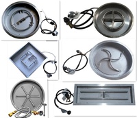 Brûleur de foyer en acier inoxydable Gaz naturel Foyer extérieur intérieur Kit de foyer