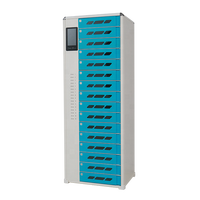 Station de recharge mobile intelligente à 16 ports avec lecteur de carte, en acier laminé à froid, pour équipement éducatif SY TN-CL-16