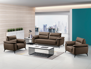 Nhà Máy Bán Hàng Trực Tiếp Châu Âu Cổ Điển Phong Cách Nâu Vải Phòng Khách Sofa 1 + 1 + 3 Bộ Văn Phòng Sofa Phòng Khách Sofa Furnitusre - Product Image 4