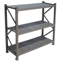 Barre de support de stockage métallique, système de rayonnage d'entrepôt robuste et durable