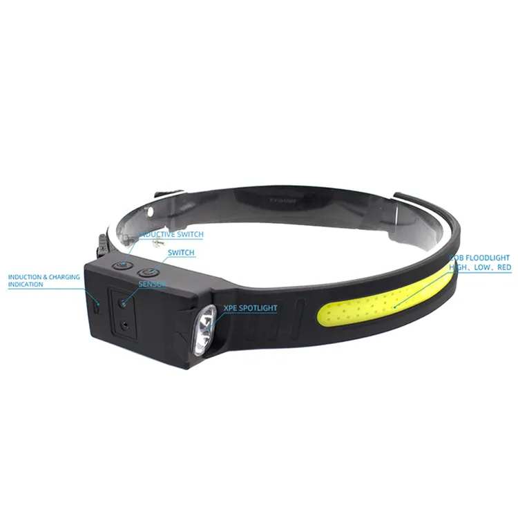2 XPE TS Lighting USB Rechargeable Red Safety Light headlamp led T6 Head Lights Camping Outdoor Head Torch Headlamp
