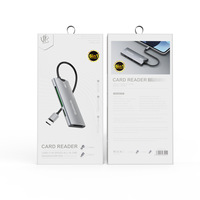 Lector de Tarjetas Multifuncional USB Privado de Alta Velocidad, Compatible con Tarjetas CF, SD y TF, Seis en Uno para Computadora y Teléfono Móvil