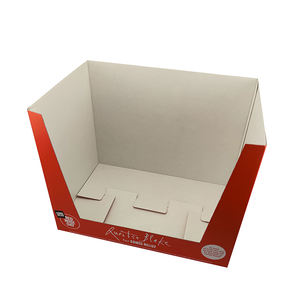 Attractive Folding Bin Boxes use for Storage of Small Standard Shelves Tabletop Book rack Cosmetics Counter Paper Display Box