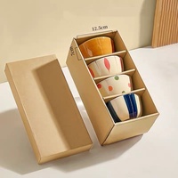Petit bol de riz en céramique Relief pour nouilles/ramen 4.5 pouces coloré émaillé sous glaçure lavable au lave-vaisselle et au four pour hôtels restaurants