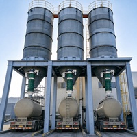 Silo à chaux boulonné pour usine de concentration de minerai avec convoyeur de déchargement à vis à double fond et station de ensachage robuste pour tonnes