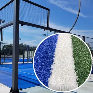 12mm pile height strong Pullout force blue/red/green customization color padel turf artificial grass padel