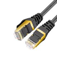 Cable Ethernet Cat 7 Industrial Blindado S/FTP Antivibraciones, Cable de Internet de Alta Velocidad de 40 Gbps, Cable de Conexión Impermeable para Juegos de 2 m
