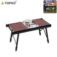 TOPKO Table de camping pliante portable en alliage d'aluminium OEM ODM populaire Table de camping légère et facile à plier