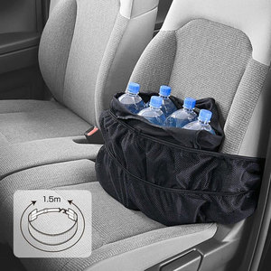 Sac de rangement universel pour voiture, côté passager, avec poche en filet pour siège, sac à main pour femme, organisateur sécurisé, sac en filet en polyester - Product Image 2