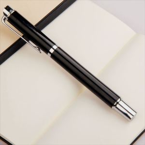 High Quality 1.0 mm Black Metal Ballpoint <b>Pen</b> with Custom Logo Stainless Steel for Business for Gifts - Product Image 2
