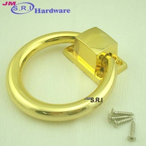 Tirador de Puerta y Anillo para Silla de Acero Inoxidable Dorado Grande, Diseño Moderno, Tiradores y Pomos para Muebles con Material de Vidrio - Product Image 2