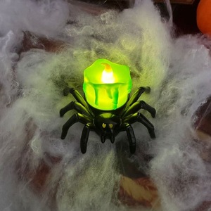 Lanternes citrouilles d'Halloween, bougies araignées originales, ambiance festive, décorations LED pour la décoration des fêtes - Product Image 4