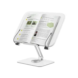 नई आगमन 360 डिग्री रोटेशन लैपटॉप डेस्क पोर्टेबल धातु लैपटॉप स्टैंड अँगूठा पुस्तक पृष्ठ के लिए खड़े हो जाओ धारक खड़े हो जाओ