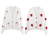 Pull pour femme 100% tricoté, coupe classique, boutonnage intégral sur le devant, broderie de logo personnalisée, faible MOQ, OEM ODM, respirant, anti-boulochage
