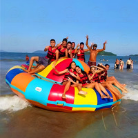 Bateau gonflable rotatif pour jeux aquatiques, jouets aquatiques gonflables, activité de jeu en plein air, Twister gonflable, bateaux disco rotatifs aquatiques