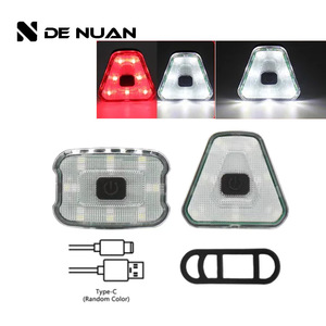 De Nuan <b>Bicycle</b> Rear <b>Light</b> Led Rechargeable IpX4 Flash Cycling Tail <b>Light</b> With Type C Charging - Product Image 1