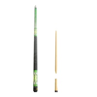 2 pièces boîte à canne en bois d'ébène snooker carambole bâton de queue de 10mm pointe joint en acier décalcomanie queue de billard pour piscine sport érable bout à bout quantité minimale de commande 1 pièce