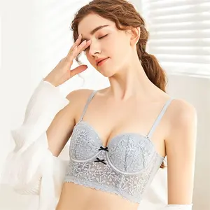 Women's Small Breasts Gathered U-Shaped Beauty Back Multi-Wear Method Show  Chest Big Collect Side Breast Sexy Bra Set - China Bra and Lingerie price