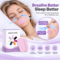 Bande adhésive buccale respirante à maintien fort, couleurs personnalisées, respectueuse de la peau, confortable, pour une respiration moins importante par la bouche la nuit