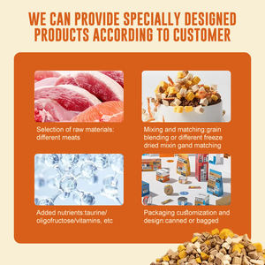 Friandises pour animaux de compagnie OEM ODM : Mélange de viande lyophilisée, protéines de qualité supérieure, sans céréales, favorisant un pelage brillant, friandises récompensantes pour chats et chiens - Product Image 4