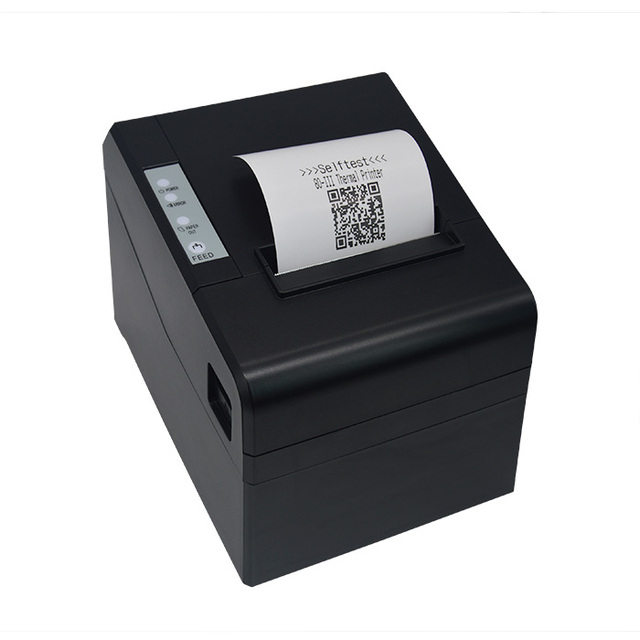 Yingdi 80mm Thermal Receipt USB+LAN POS-Compatible Printer Stock Black Invoice Used with 1-Year Warranty for Convenience Stores