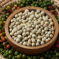 Poivre Blanc Indien Premium Bio Entier de Haute Qualité Malabar Non-OGM Granulés Séchés en Vrac Durée de Conservation 24 Mois FitTree