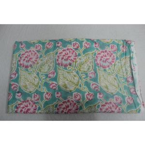 Vintage-Inspired Botanical Hand Block Print 100% Cotton Sustainable Fabric India Boho Clothing Artisan Diapers Bags Curtains - Product Image 5