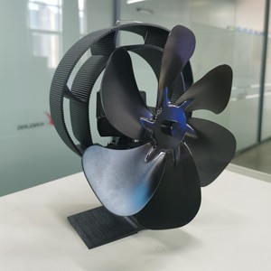 Ventilatore bruciatore a legna 6 pale ventilatore a legna termoalimentato da camino oscillazione <span class=keywords><strong>Eco</strong></span> ventilatori per legno/Log bruciatore/camino - Product Image 4