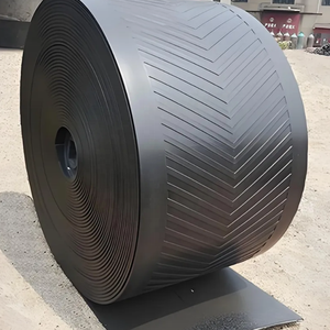 Sabuk konveyor karet bermotif Chevron tipe L <span class=keywords><strong>a</strong></span> F Y T Anti selip kustom sabuk konveyor nilon tugas berat dan poliester untuk pertambangan - Product Image 2