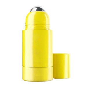 75ml plastic refillable roller on bottle with stainless steel ball