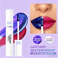 Gloss à lèvres mat longue tenue peel-off, teinte éclaircissante, rouge à lèvres liquide waterproof, non-transfert, laque à lèvres