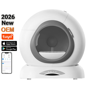 2026 Nieuwe Tonepie Ti + M 65L Automatische Kattenbak van Kunststof, Smart APP Besturing, Semi-gesloten Zelfreinigende Kattenbak <span class=keywords><strong>OEM</strong></span> - Product Image 1