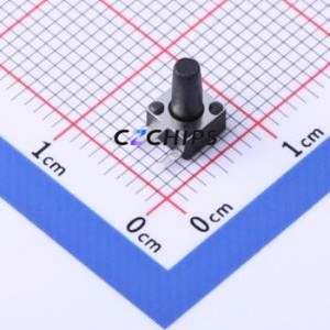 TSC017A08026A Tactile Switch Through hole Component (THT) Switch Round Button 2.6N Right Angle Insert 4.5mm - Product Image 1