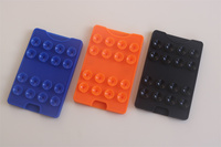 Support de Cartes Portable en Silicone à Ventouse Design D, Adhérence Forte, Logo Personnalisé, Accessoires de Téléphone Mobile Tendance pour Entreprises